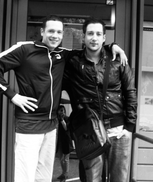 Jenson gemeinsam mit Dante Thomas