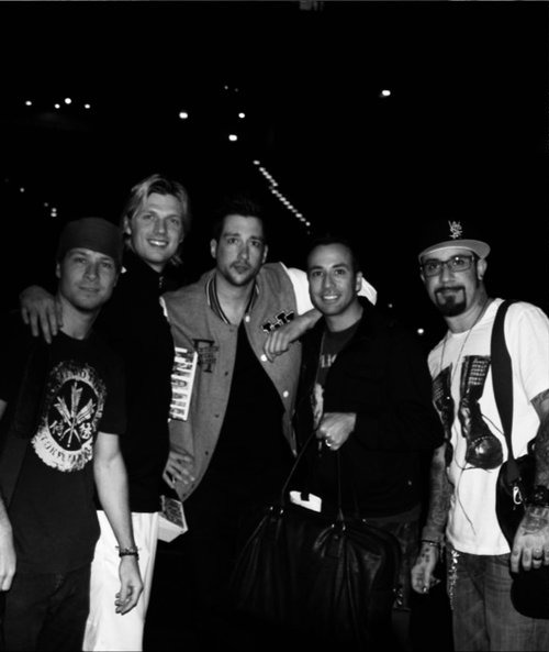 Jenson gemeinsam mit den Backstreet Boys